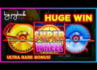 ULTRA RARE SUPER WHEEL HUGE WIN On Huff N Even More Puff Grand Slots
