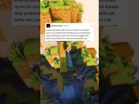 منشور قناة ASMR على تمبلر