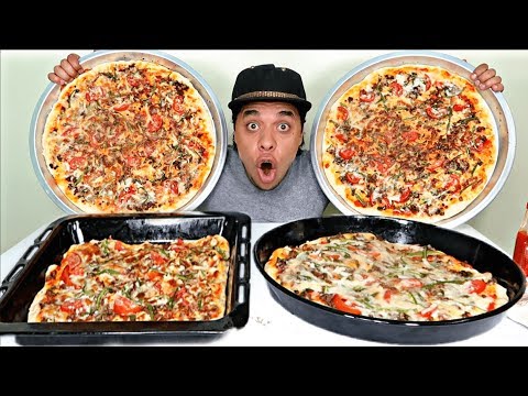تحدي اضخم 4 بيتزا في العالم بالشطة الكورية والشطة الهاينز مولعه تحدي اضخم 4 بيتزا في العالم بالشطة الكورية والشطة الهاينز مولعه