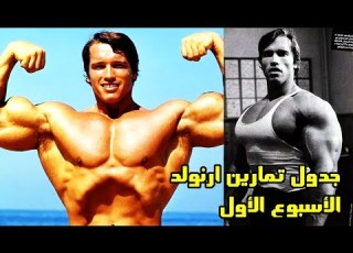  جدول تمارين ارنولد شوارزنجر للضخامة العضلية الأسبوع الأول