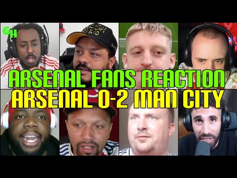 ANGRY ARSENAL FANS REACTION TO ARSENAL 0 2 MAN CITY FANS REACTION