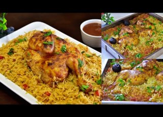  كبسه بالفرن سهله سريعه وبنفس الوقت جدا شهيه تعالونشوف كيف اعملتها Chicken Kabsa In Oven