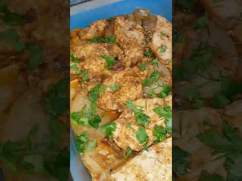 اسهل والذ طاجن سمك فيليه بالخضار فى الفرن