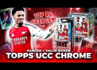  Besser Als Hobby Topps Chrome 2024 25 UCC Soccer Hanger Value Box Opening