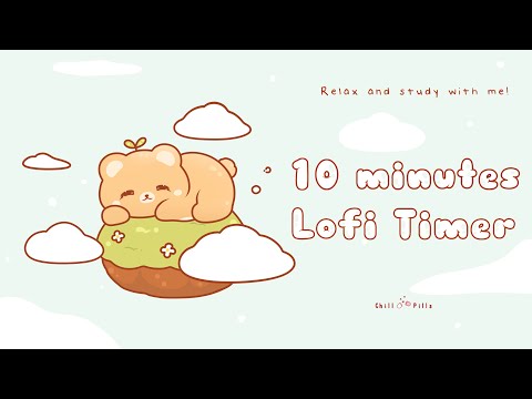 10 Minutes Relax Study With Me Lofi Sleeping Bear Timer 10minutes 10minutetimer Relaxing