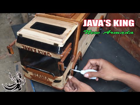 How To Make A Scania RC Bus From Wood