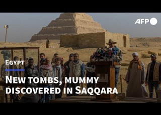 مصر نے قدیم خفیہ کیپر مقبرے کی نقاب کشائی کی سنہری ممی اے ایف پی