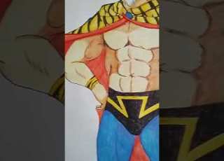 رسم لشخصية كارتون النمر المقنع بل الالوان بليكان