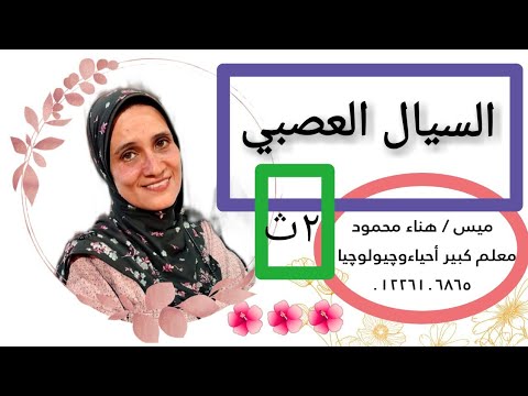 السيال العصبي للصف الثاني تاثانوي مع ميس هناء السيال العصبي للصف الثاني تاثانوي مع ميس هناء