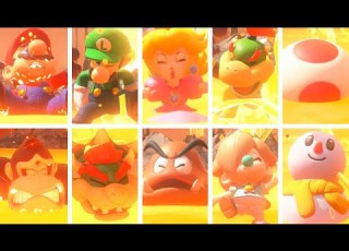  Mario Kart World All Characters Dying In Lava