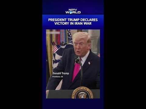 Trump Iran News US President Donald Trump Declares Victory In Iran War Trump Iran News US President Donald Trump Declares Victory In Iran War