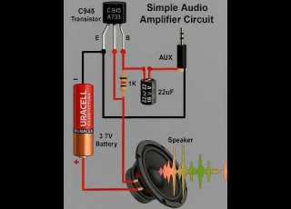 Simple Amplifier Circuit Diagram 12volt Shorts Electronic Amplifier Shortsvideo