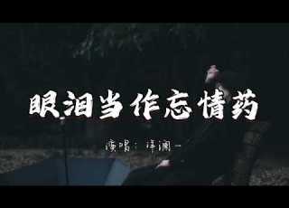 洋澜一 眼泪当作忘情药 我把一滴一滴眼泪当作了忘情药 我想一遍遍把爱擦掉 动态歌词MV 新歌更新 伤感情歌