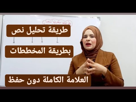طريقة تحليل نص بالمخططات