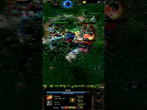 Warcraft 3 Dota 1 Sven 1vs5 Computers Insane Rampage Part 6