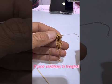 A Little Tutorial On How To UNTANGLE Ur NECKLACE CHAIN Tipsandtricks Hacks Necklace Tutorials Skill