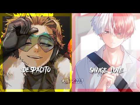 Collaboration Nightcore Savage Love Despocito Mashup Lyrics
