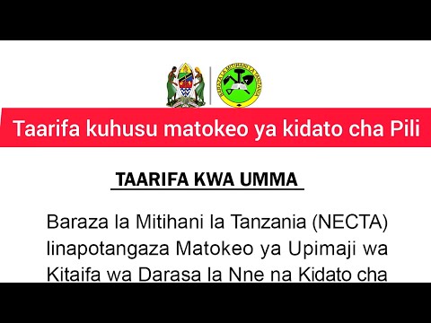 Matokeo Ya Kidato Cha Pili 2025 2026 NECTA FTNA Results Taarifa Kwa Umma Matokeo Ya Kidato Cha Pili 2025 2026 NECTA FTNA Results Taarifa Kwa Umma