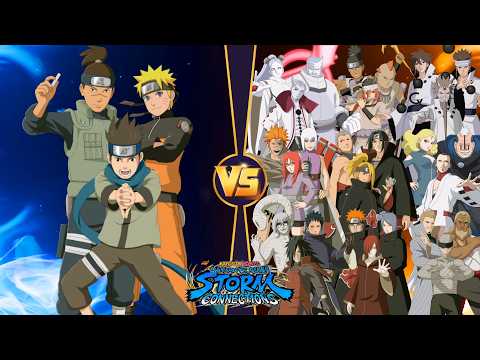 Naruto Iruka Konohamaru VS Three Member Team Marathon Battle NARUTO X BORUTO Ultimate Ninja