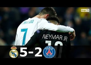 Real Madrid Vs PSG 5 2 Ronaldo Vs Neymar Mbappe