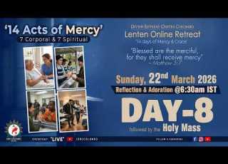LIVE Lenten Online Retreat 14 Acts Of Mercy Day 8 Sunday 22 March 2026 DRCColombo