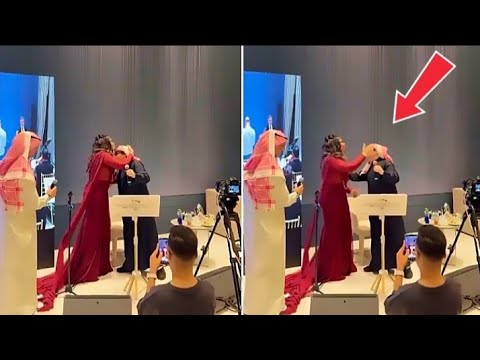 بالفيديو ردة فعل أحلام على محاولة عبدالمجيد عبدالله تقبيلها مرتين تشعل مواقع التواصل