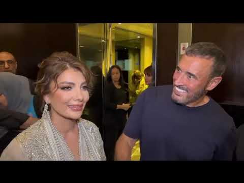 لقاء صولا الفنانة اصالة نصري بالقيصر كاظم الساهر ابو وسام