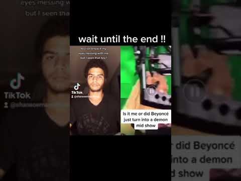 Beyonce S Demon Face On Stage