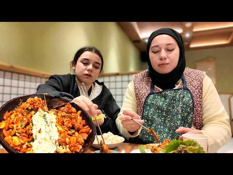치즈닭갈비 먹는 튀르키예 처제들의 반응은