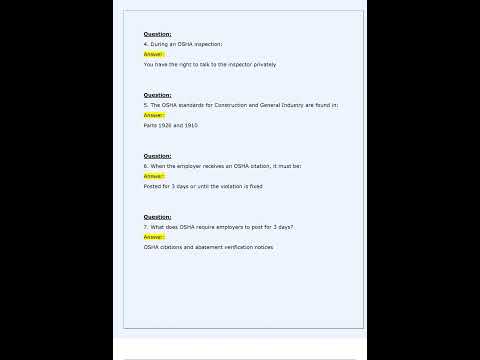 OSHA 10 Final Exam Latest 2024 2025 With 100 Correct Answers