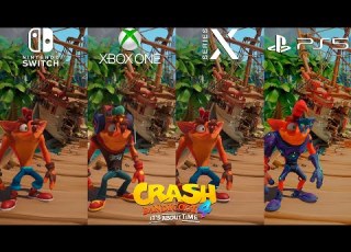 Crash Bandicoot 4 It S About Time Switch Vs Xbox One Vs Series X Vs PS5 Direct Comparison