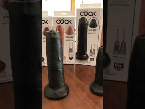 King Cock Uncut Dildo S Black