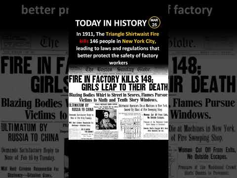 What Happened In The Triangle Shirtwaist Factory Fire History Shorts TodayInHistory
