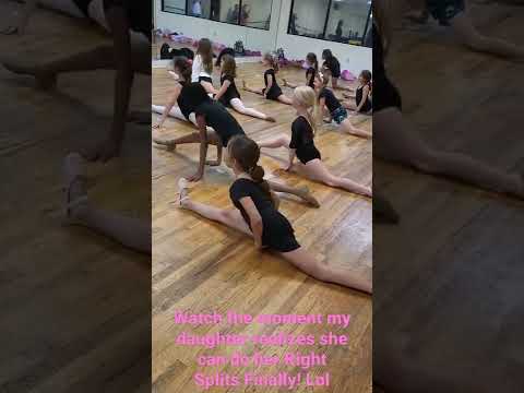 Watch The Moment My Daughter Realizes She Can Do Her Right Split Lol
