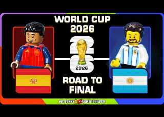  Road To World Cup Final 2026 Spain Vs Argentina Lego Football