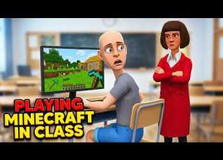 Classic Caillou Plays Minecraft In Class Refuses To Hand Phone Over To Teacher Detention Grounded