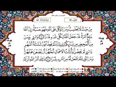 سورة الطلاق برواية ورش القارئ ياسين الجزائري