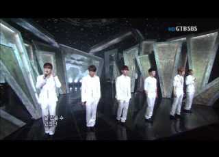  110619 인기가요 28 BEAST 비가 오는 날엔 Fiction