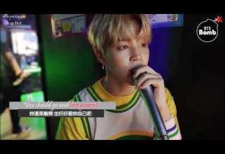BTS Jimin Singing Justin Bieber Love Yourself Lyrics 
