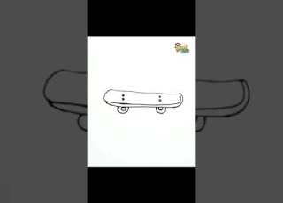 How To Draw Skateboard Painting Kids Fun Tv