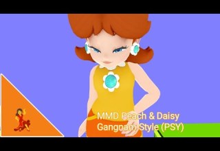MMD Peach Daisy Gangnam Style PSY