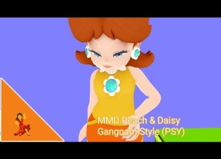 MMD Peach Daisy Gangnam Style PSY