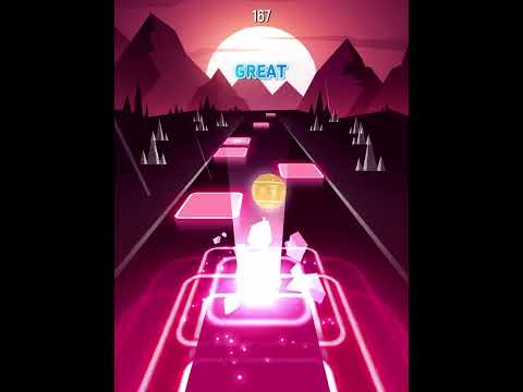 تجربة لعبة Tiles Hop للمرة الخامسة على اغنية بليڤر