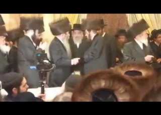 Sadigura Rebbe Dancing At Shapira Wosner Wedding Adar I 5782