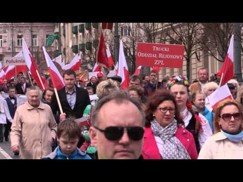 Lenkų Eitynės Vilniuje Skirtos Lenkijos Krikšto 1050 Metinėms