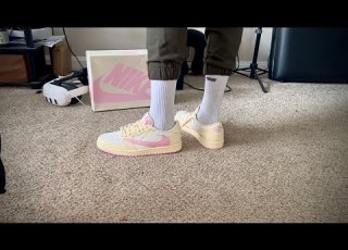 Travis Scott X Air Jordan 1 Low SHY PINK Review OnFeet