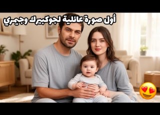  جوكبيرك يلديريم وجيمري اردا يقومان بمشاركة اول صورة عائلية لهما مع طفلهما الرائع تحليل الصورة