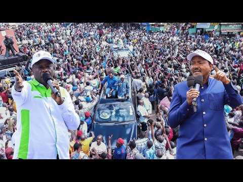 LIVE Gachagua Kalonzo And Troops Destroying Ruto