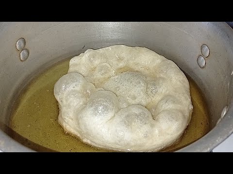 خفاف او سفنج الفرينة بمقادير مضبوطة في مقلاة واحدة على طريقة الخفافجي يجي فارغ من الداخل و مقرمش