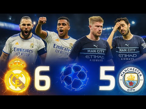 فما حاجة ملحمة ريال مدريد ضد مانشستر سيتي 6 5 دوري أبطال أوروبا 2021 2022 ريمونتادا تاريخية FHD فما حاجة ملحمة ريال مدريد ضد مانشستر سيتي 6 5 دوري أبطال أوروبا 2021 2022 ريمونتادا تاريخية FHD